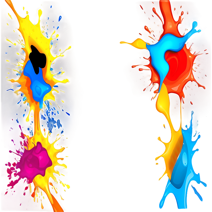 Abstract Paint Splash Design Png 05242024 PNG