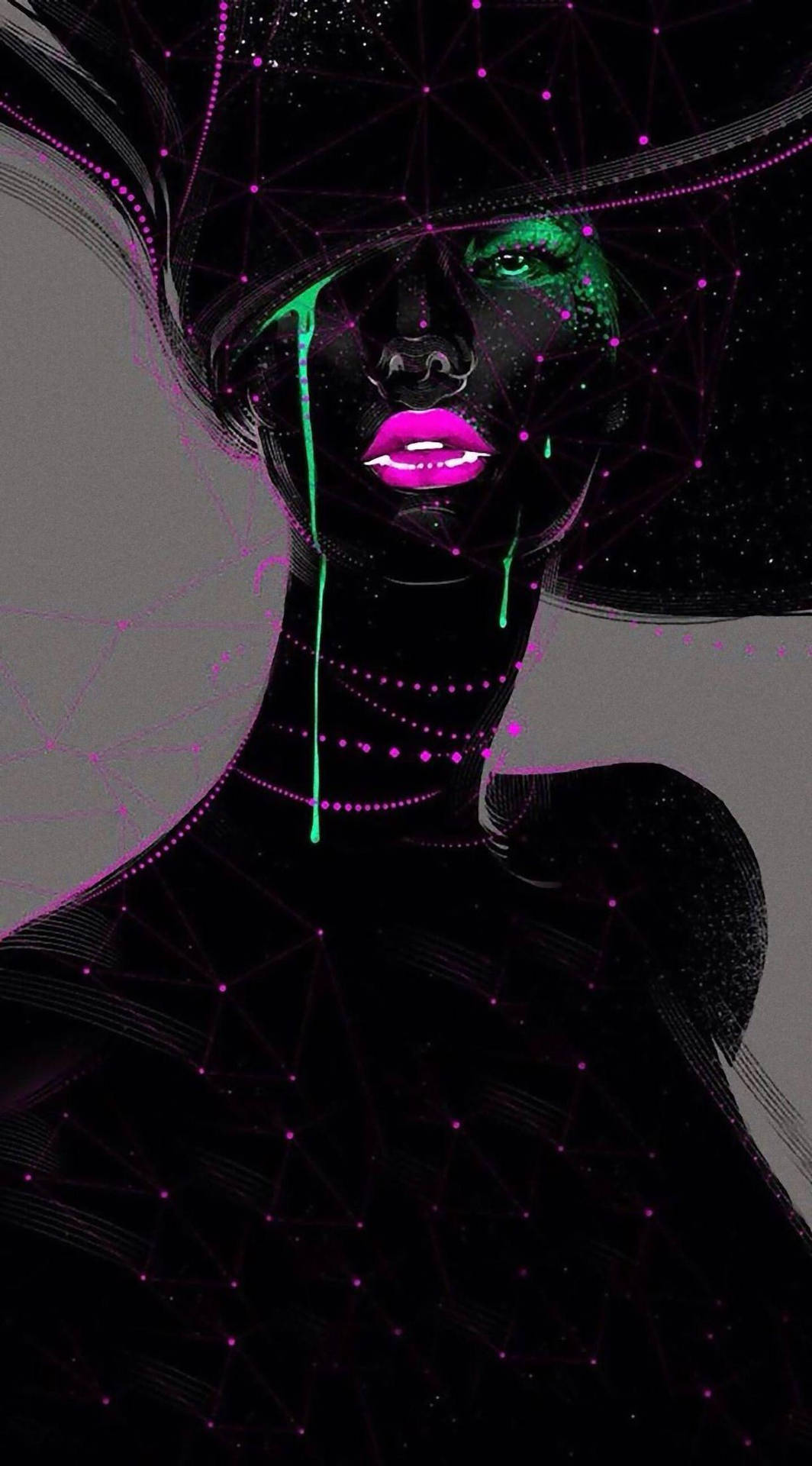 Abstract Painting For Sexy Black Women Wallpaper