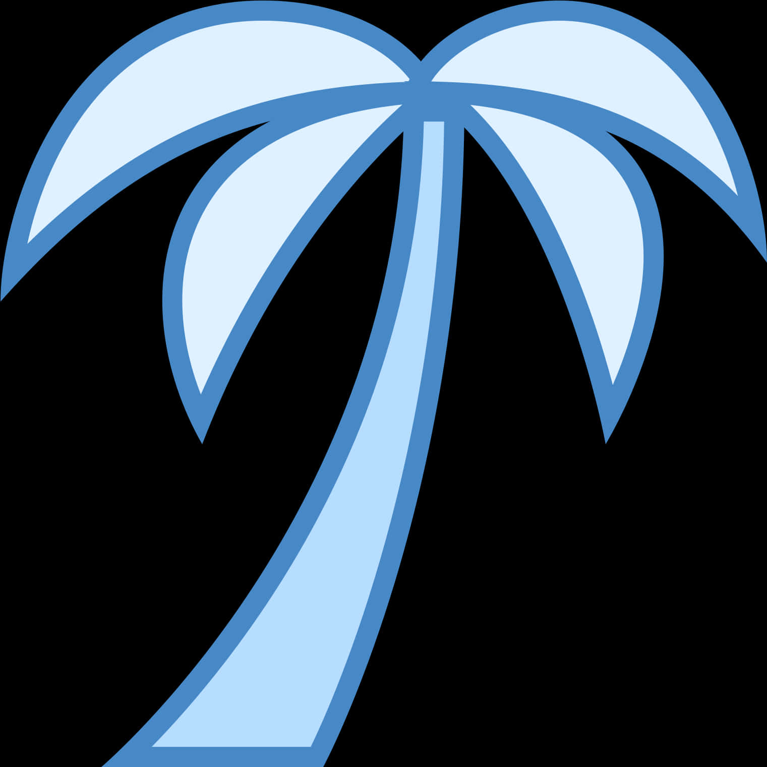 Abstract Palm Tree Icon PNG