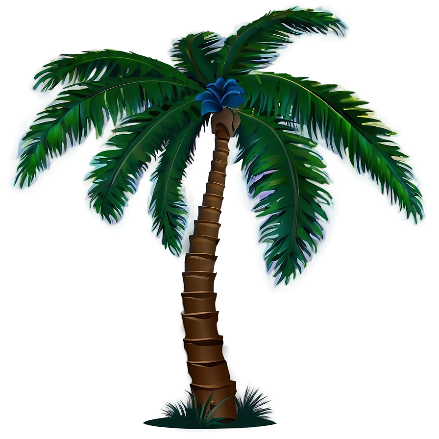 Abstract Palm Tree Silhouette Png Aqv41 PNG