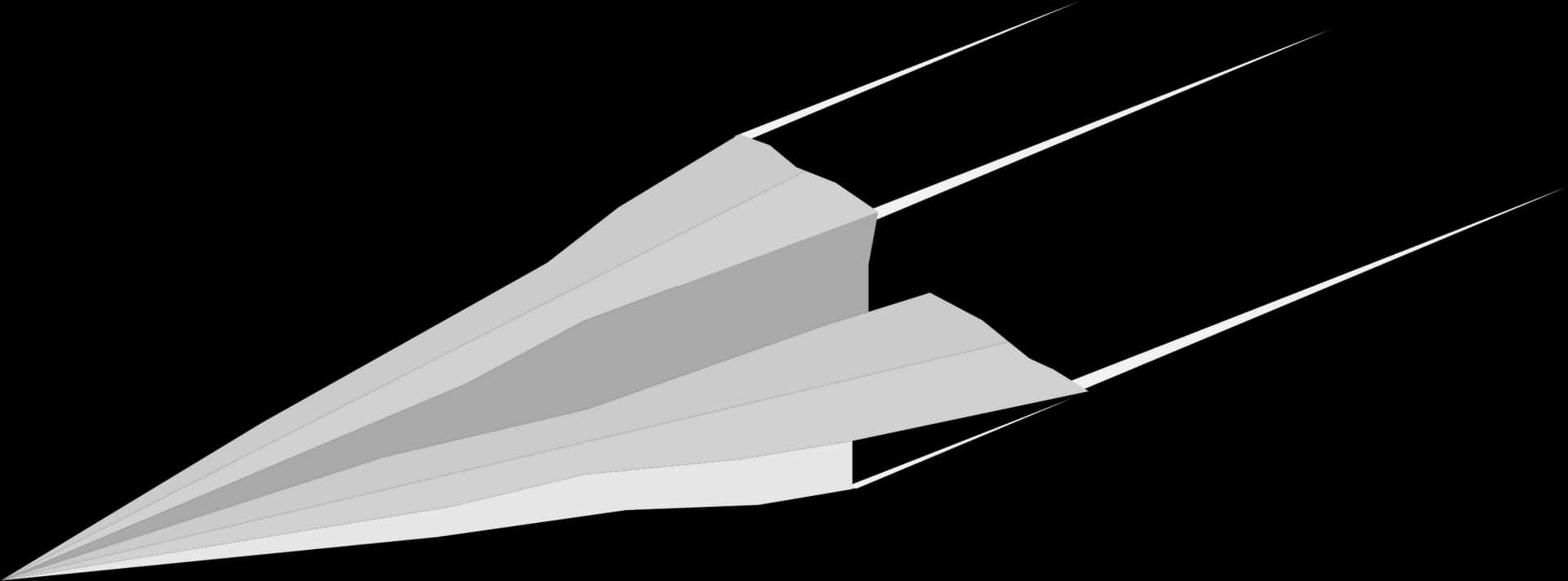 Abstract Paper Airplane Graphic PNG