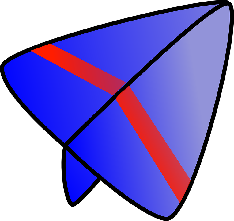 Abstract Paper Plane Graphic PNG