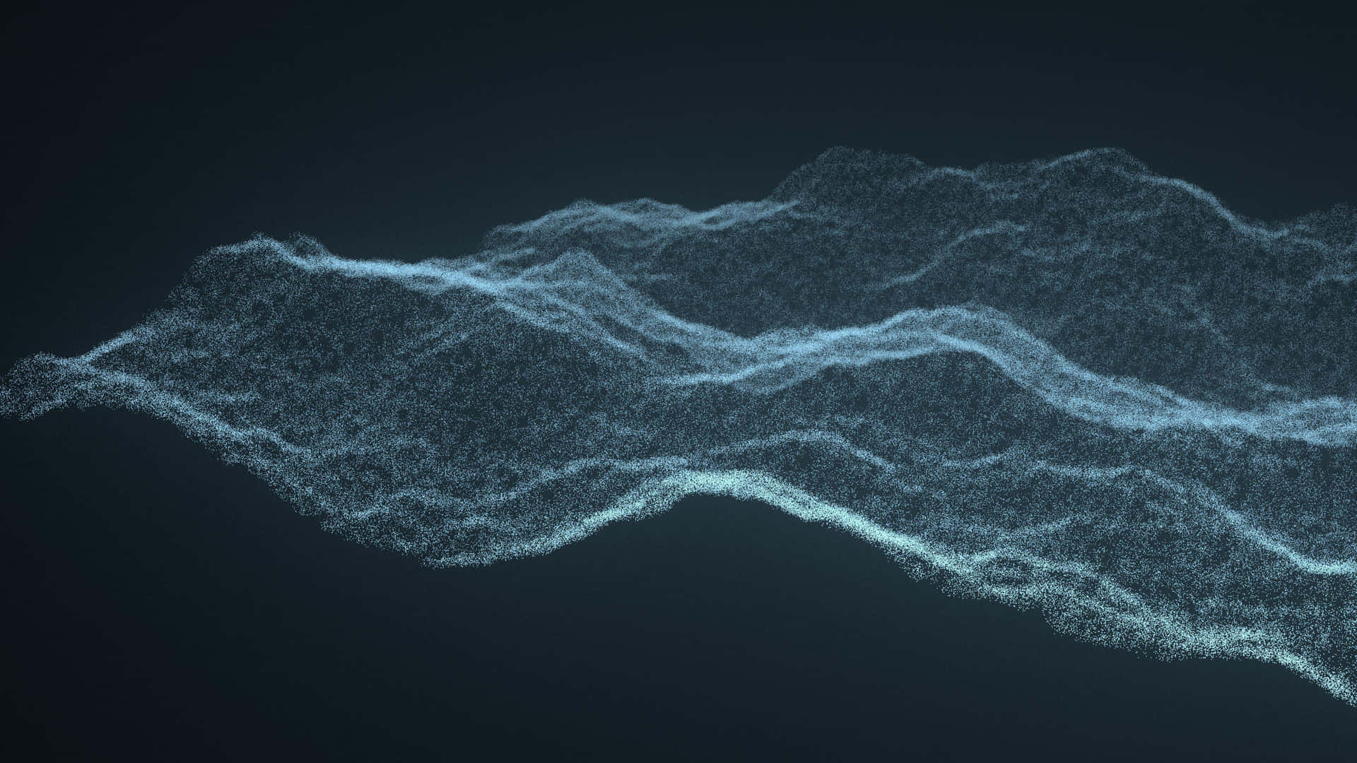 Abstract Particle Wave Visualization Wallpaper