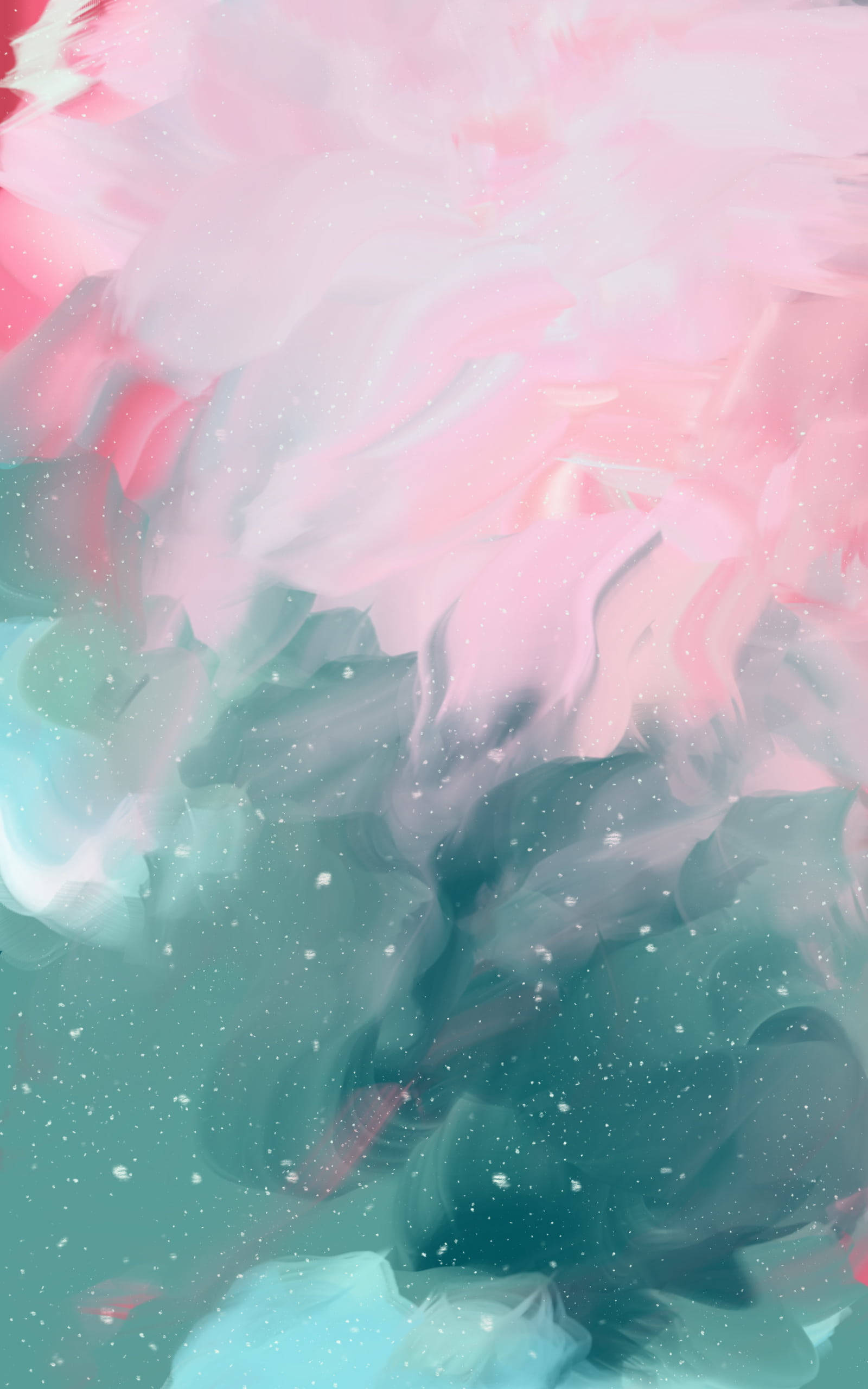 Abstract Pastel Galaxy Art Wallpaper