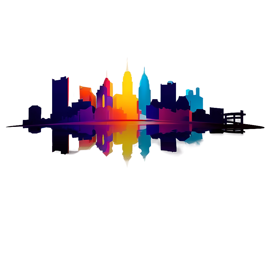 Abstract Philadelphia Skyline Design Png Opi PNG