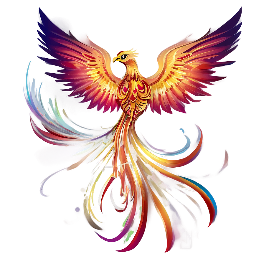 Abstract Phoenix Drawing Png Yvf PNG