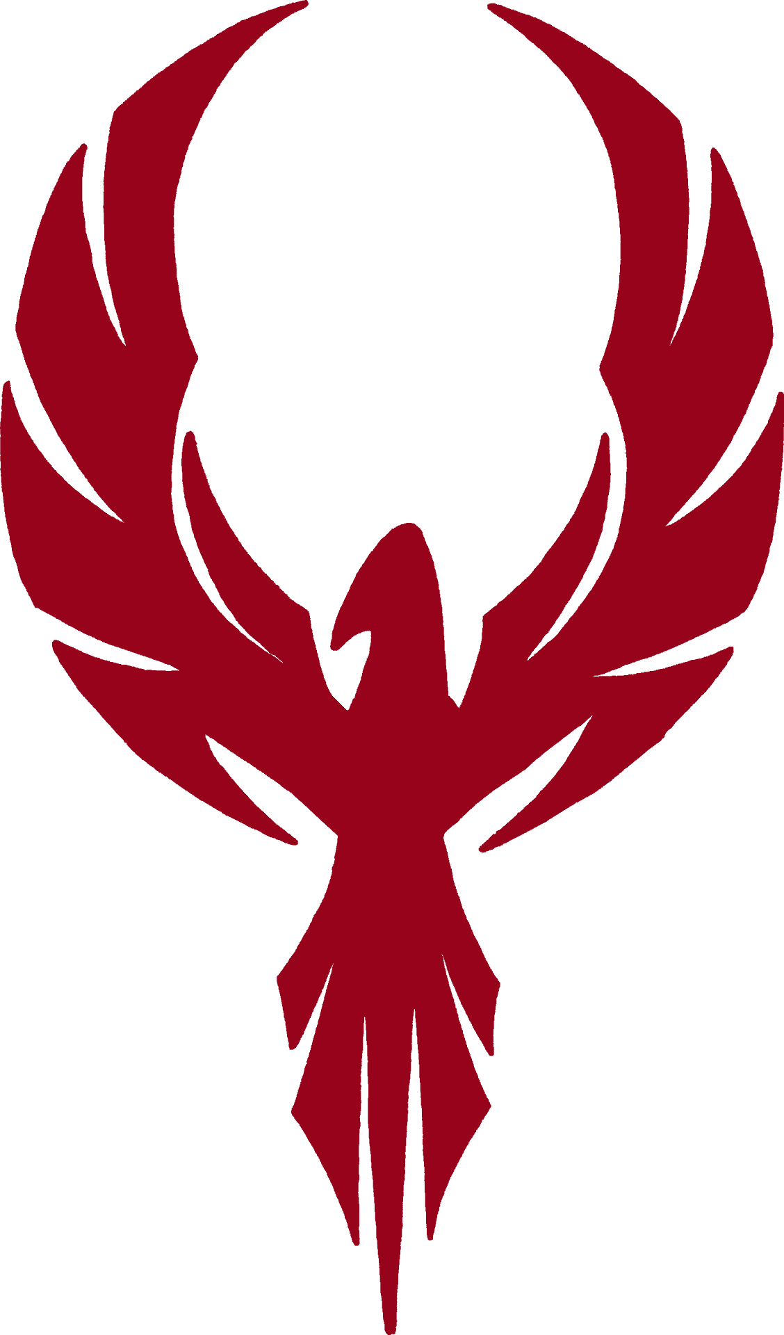 Abstract Phoenix Symbol Redon Grey PNG