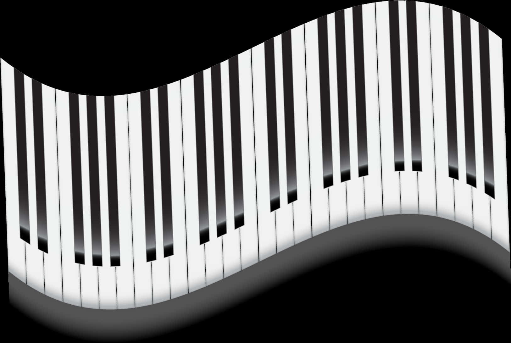 Abstract Piano Keyboard Waves.jpg PNG
