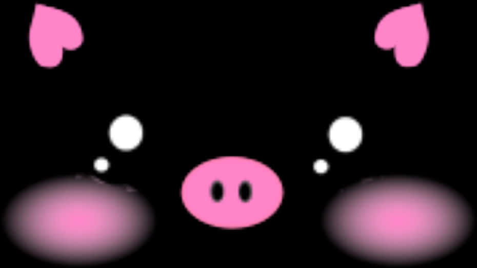 Abstract Pig Face Illustration PNG