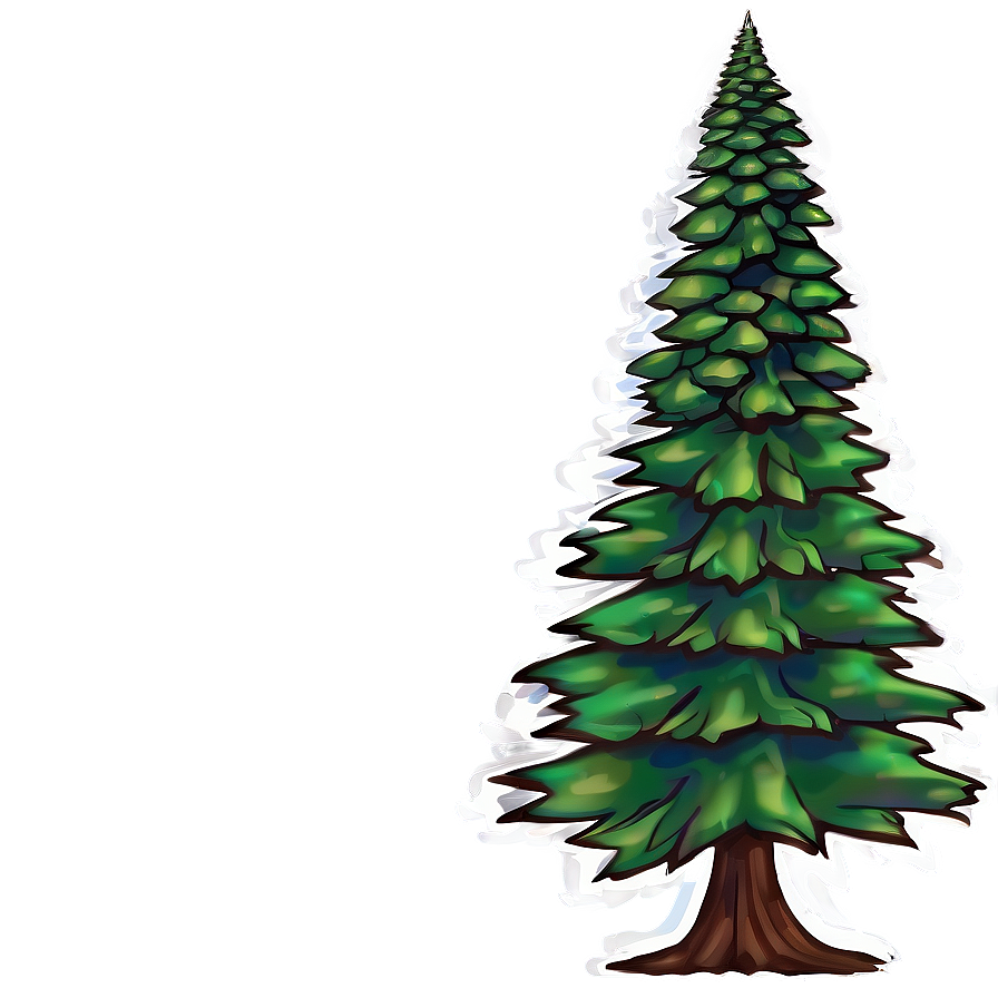 Abstract Pine Tree Art Png 29 PNG