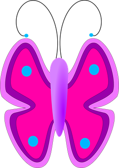 Abstract Pink Butterfly Graphic PNG