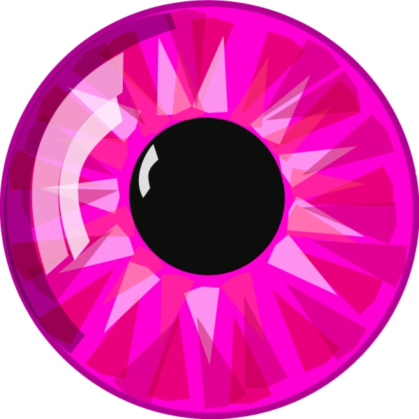 Abstract Pink Eye Clipart PNG