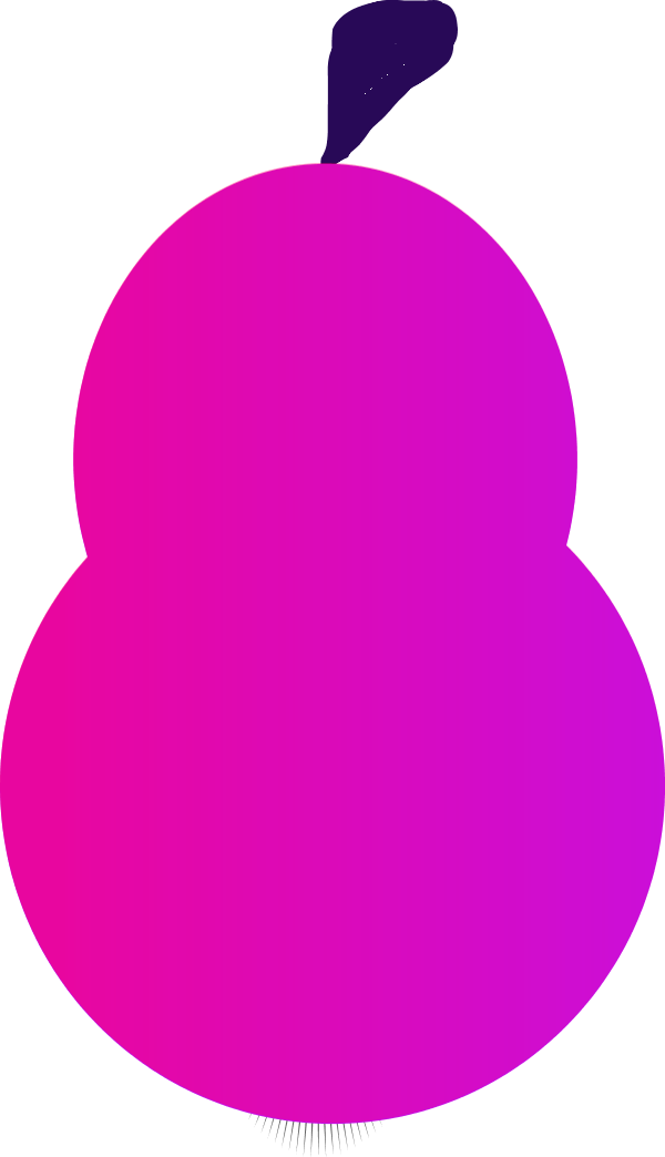 Abstract Pink Fruit Shape PNG