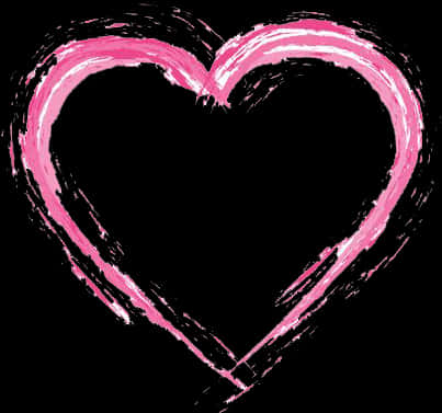 Abstract Pink Heart Art PNG