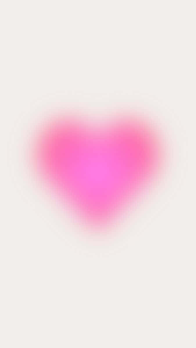 Abstract Pink Heart Aura Wallpaper