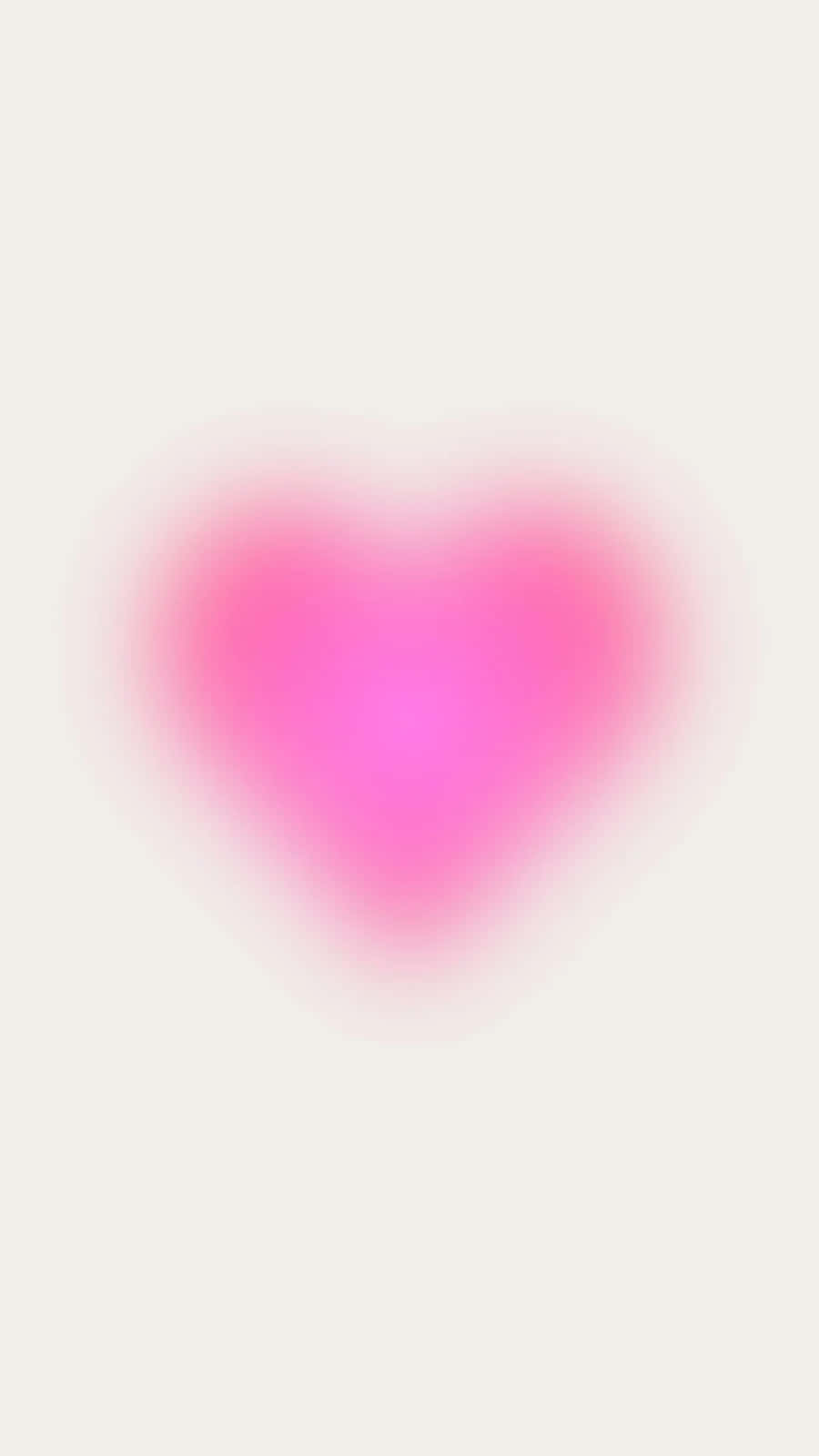 Abstract Pink Heart Glow Wallpaper