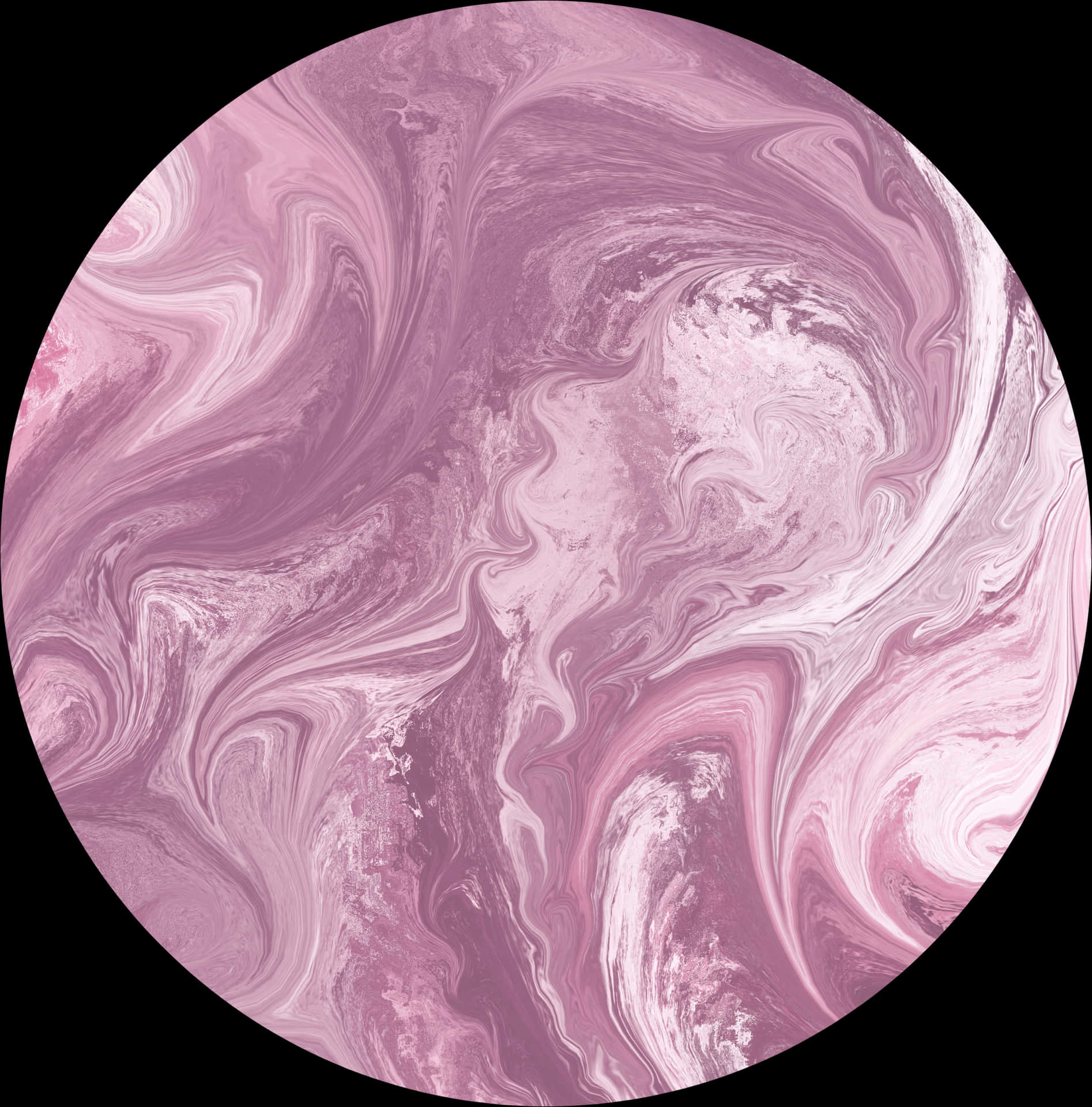 Abstract Pink Marble Circle PNG