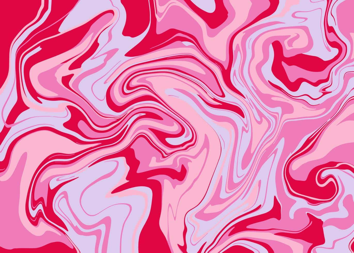 Abstract Pink Marble Resin Art Wallpaper