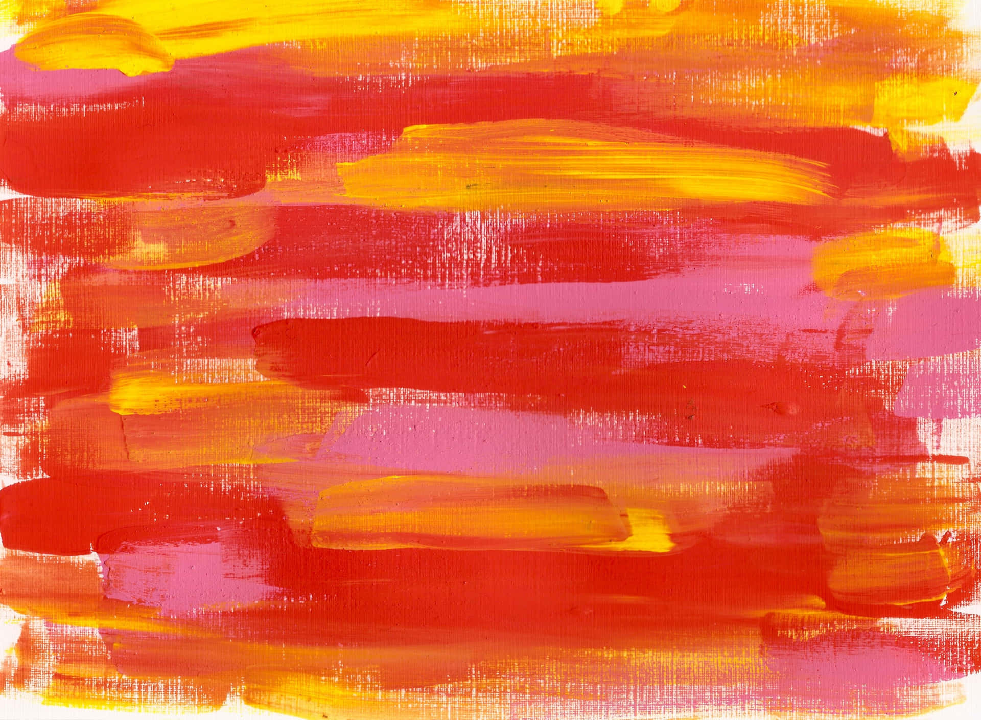 Abstract Pink Orange Paint Brushstrokes Wallpaper