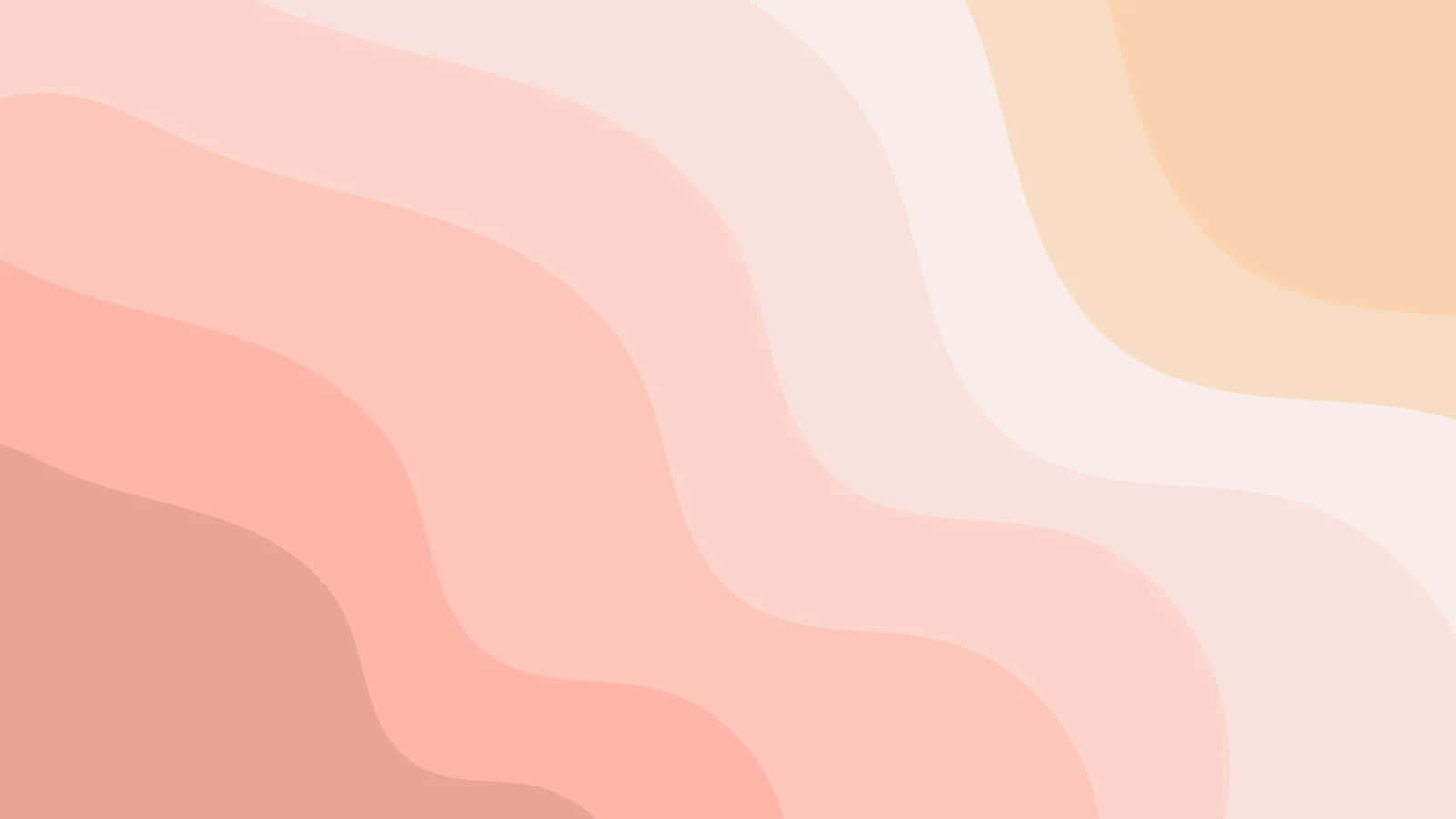 Abstract Pink Orange Waves Background Wallpaper
