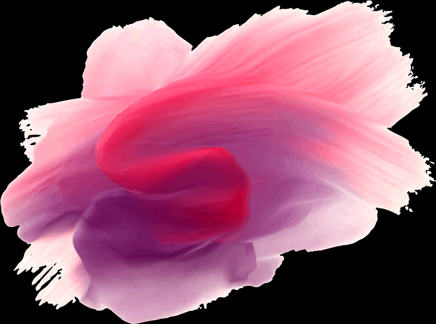 Abstract Pink Purple Brush Stroke PNG