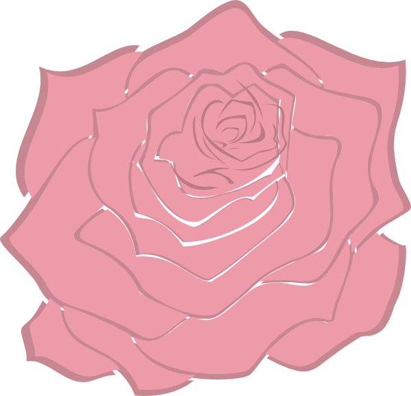 Abstract Pink Rose Illustration PNG