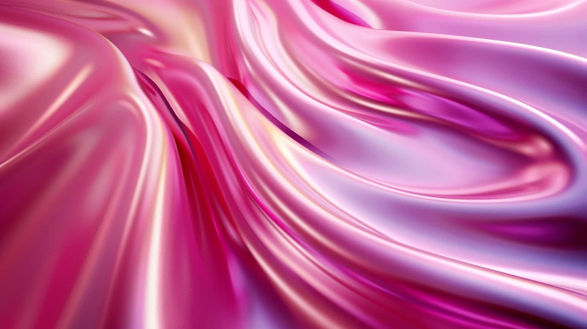 Abstract Pink Silk Waves3 D Wallpaper