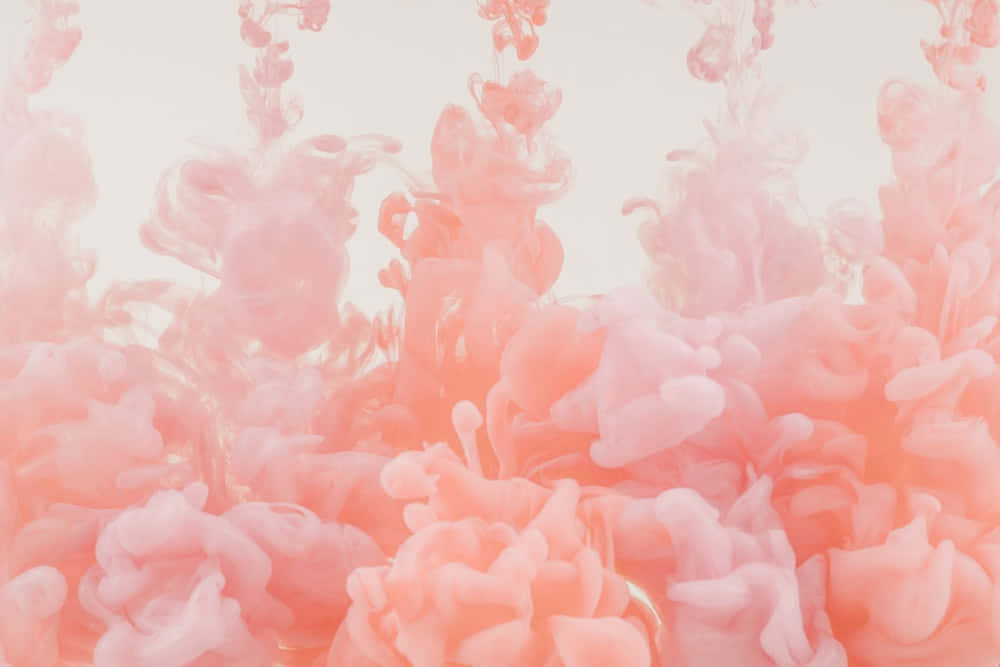 Abstract Pink Smoke Clouds Wallpaper