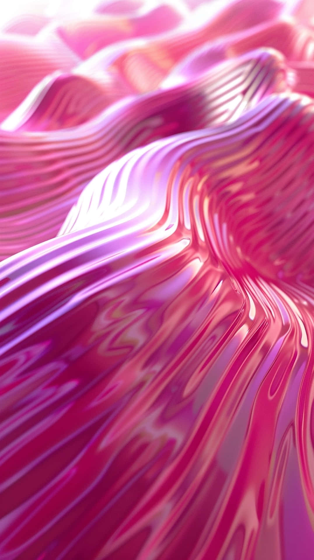 Abstract Pink Waves3 D Texture Wallpaper