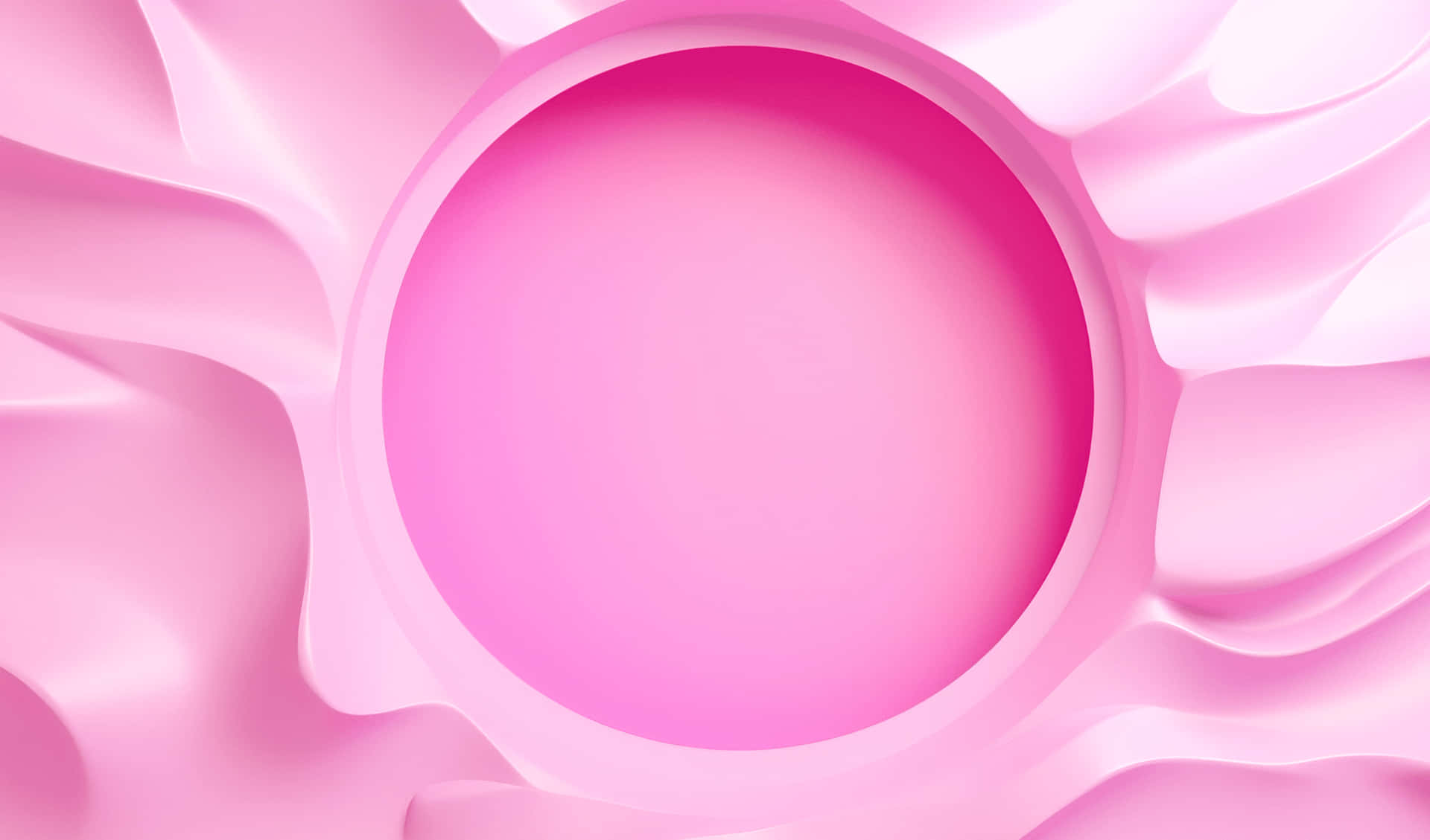 Abstract Pink3 D Waves Wallpaper