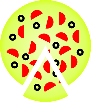 Abstract Pizza Graphic PNG