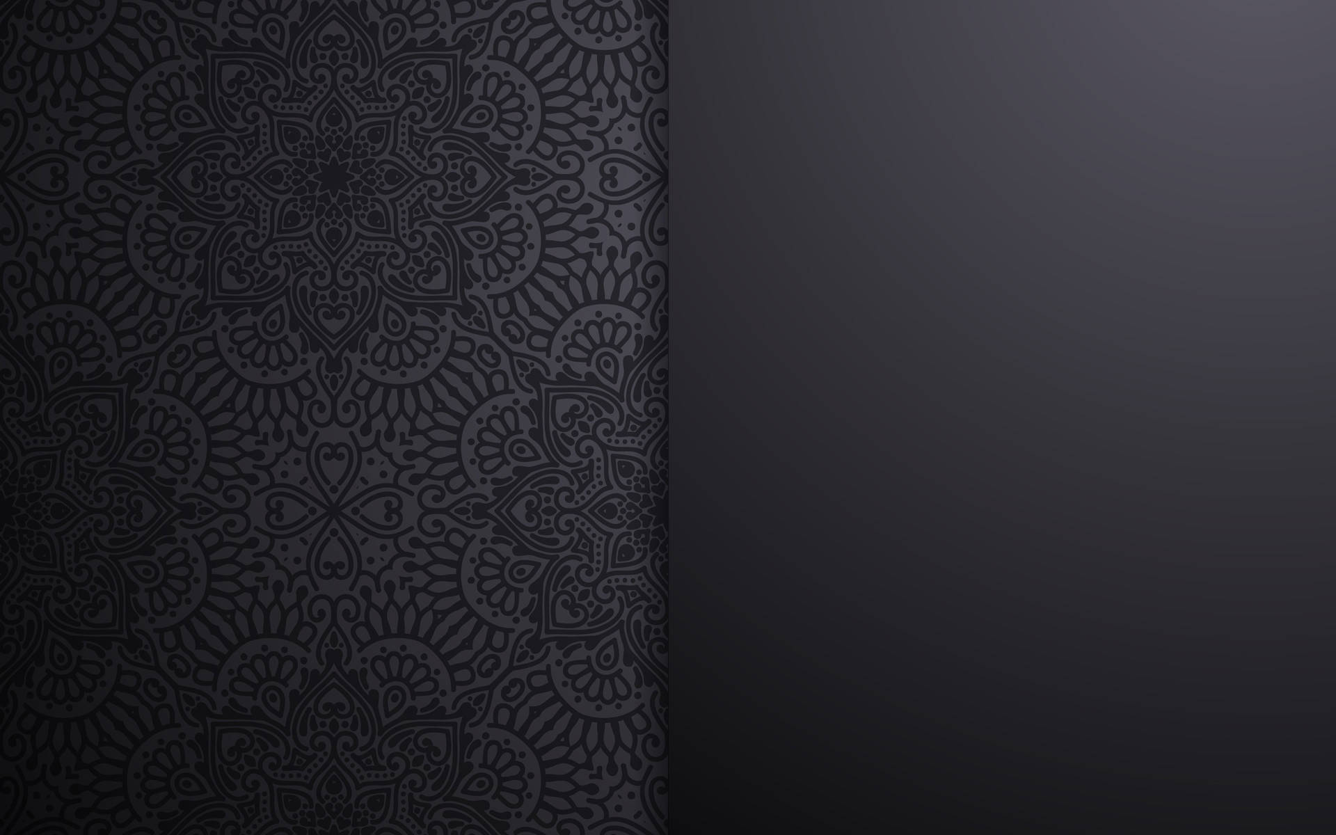 Abstract Plain And Ethnic Black Pattern Wallpaper