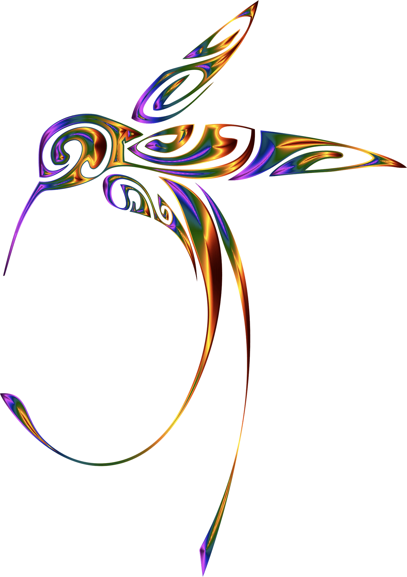 Abstract Psychedelic Swirl Art PNG