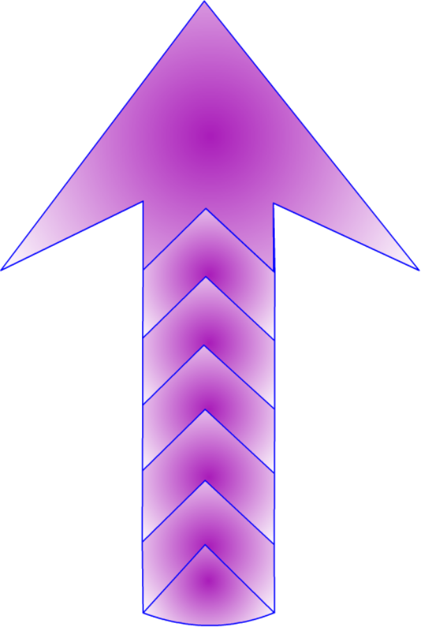 Abstract Purple Arrow Design PNG
