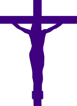 Abstract Purple Crossand Figure PNG