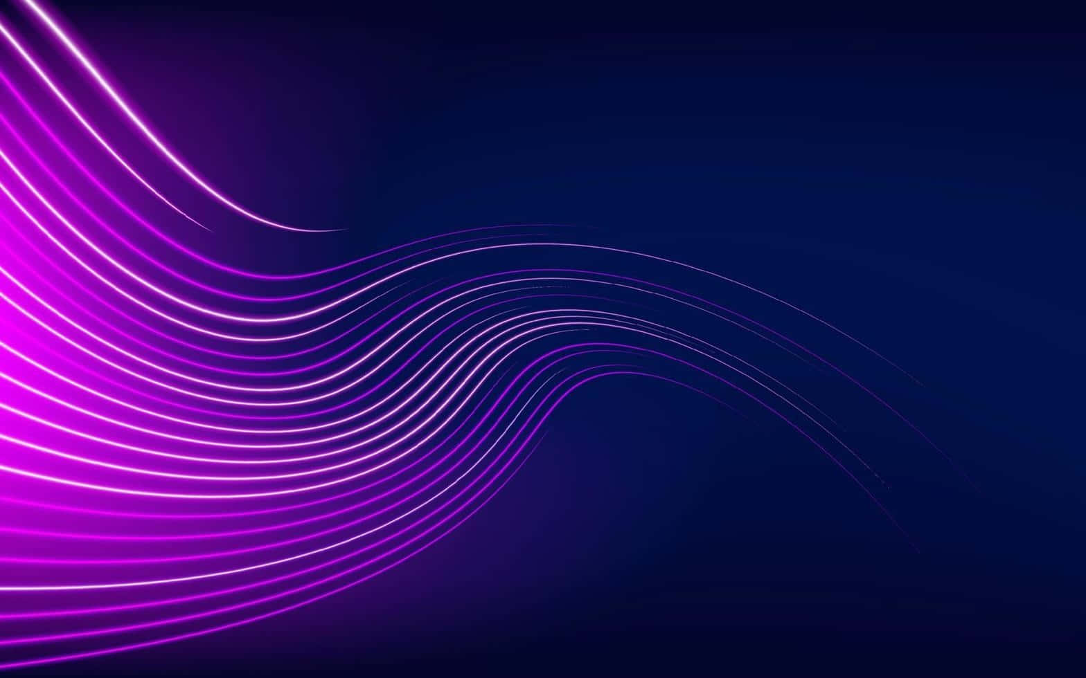 Abstract Purple Energy Waves Wallpaper