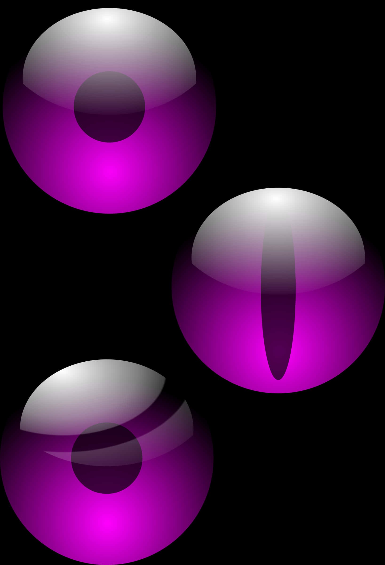 Abstract Purple Eyeball Illustrations PNG