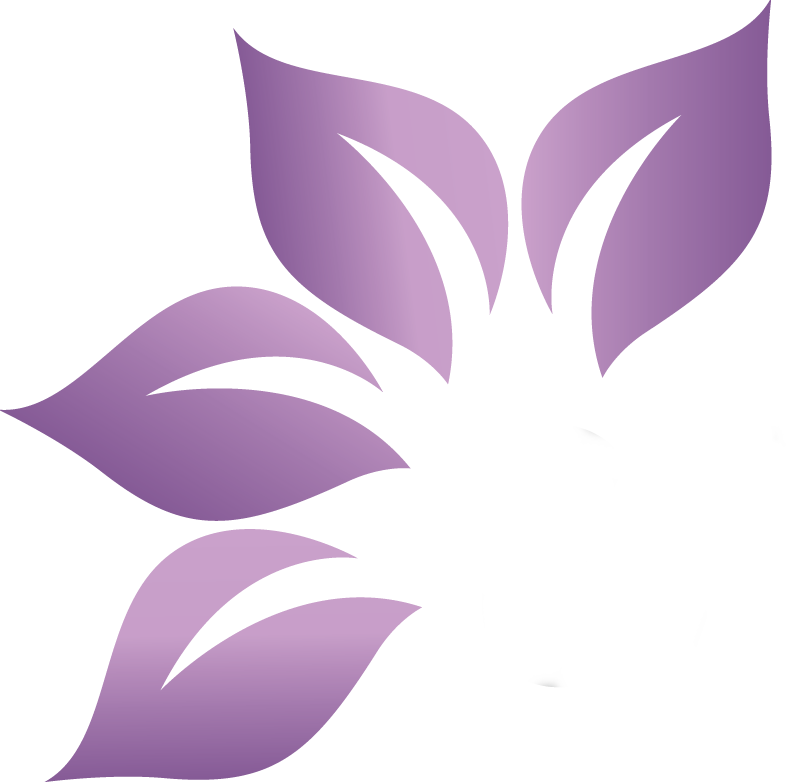 Abstract Purple Flower Design PNG