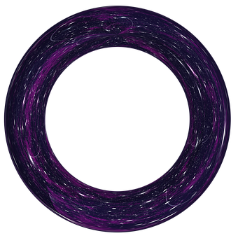 Abstract Purple Galactic Ring PNG