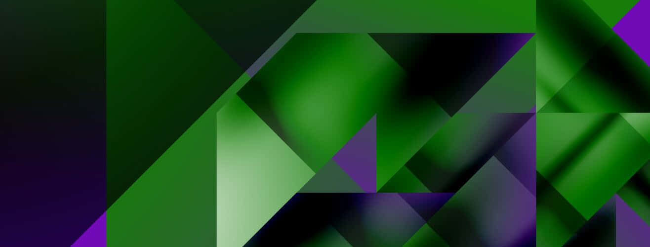 Abstract Purple Green Geometric Pattern Wallpaper