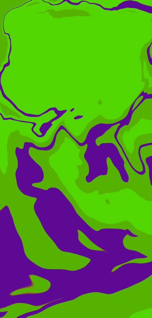 Abstract Purple Green Liquid Swirls Wallpaper