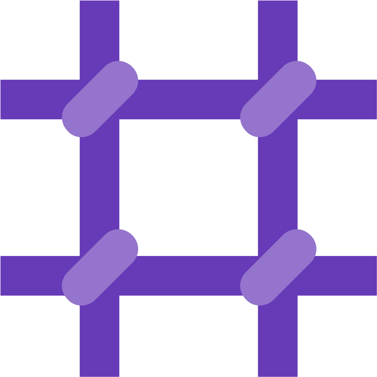 Abstract Purple Grid Pattern PNG