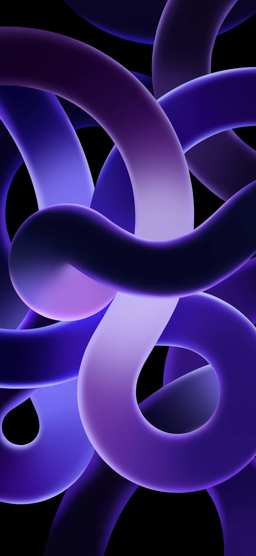 Abstract Purple Interlocking Rings Wallpaper Wallpaper