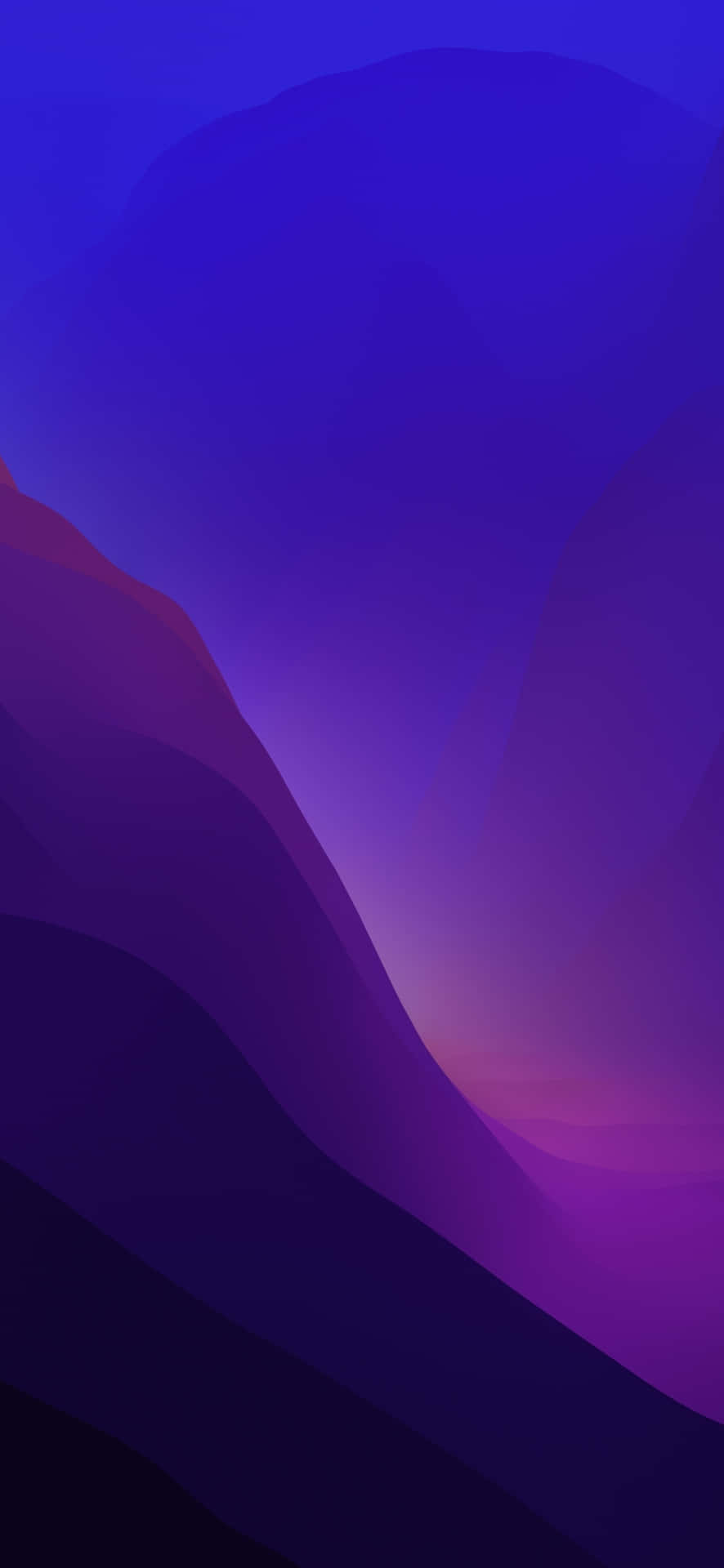 Abstract Purple Mountain Gradient Wallpaper