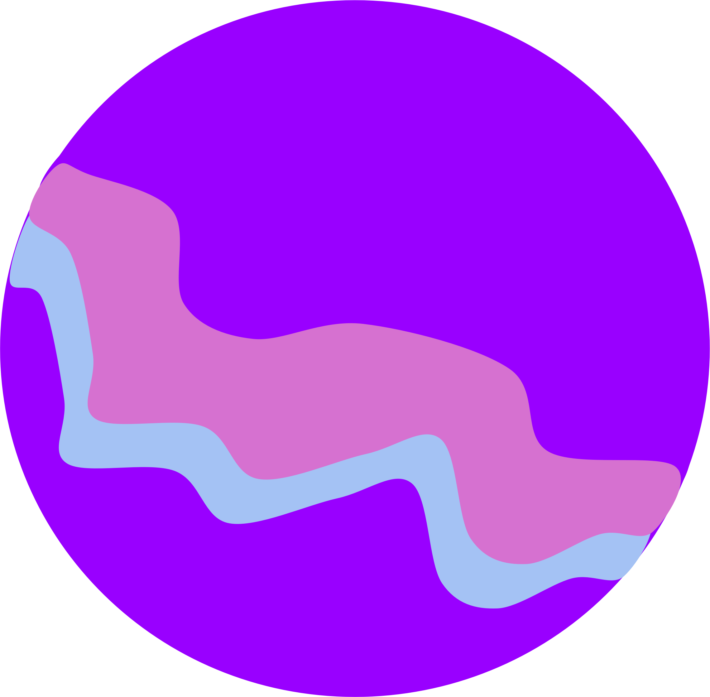 Abstract Purple Planet Illustration PNG
