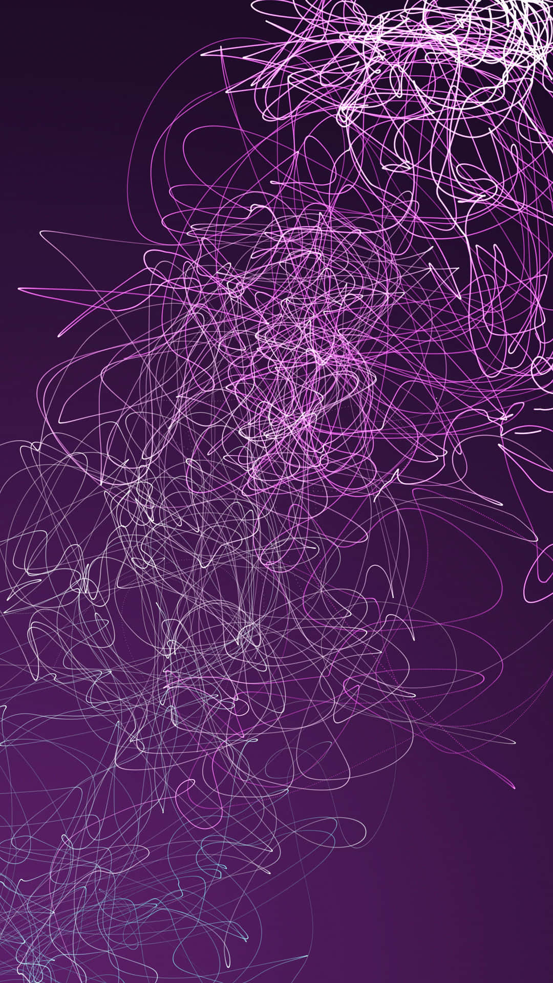Abstract Purple Scribbles Wallpaper