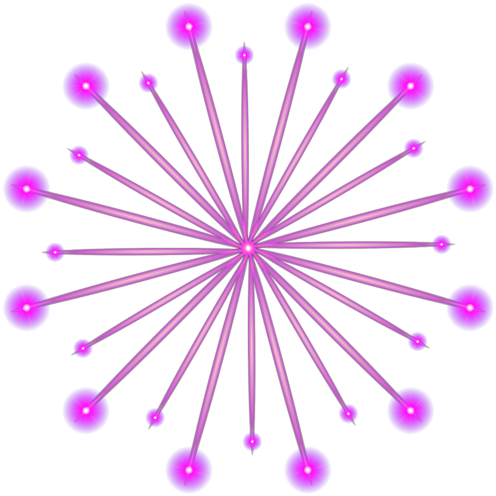 Abstract Purple Starburst Pattern PNG