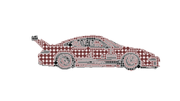 Abstract Race Car Design PNG