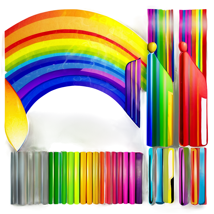 Abstract Rainbow Spectrum Png 06202024 PNG