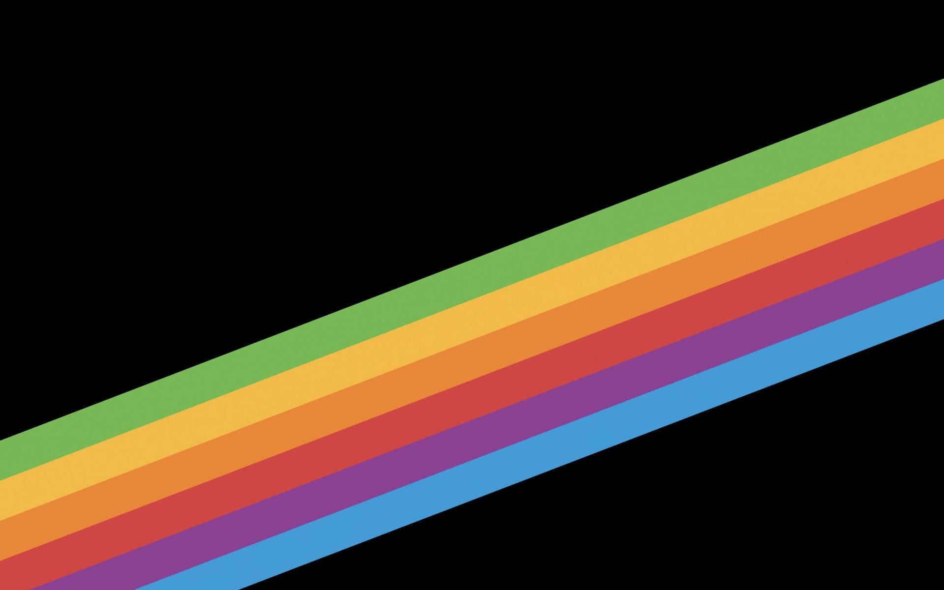 Abstract Rainbow Stripes Desktop Background Wallpaper